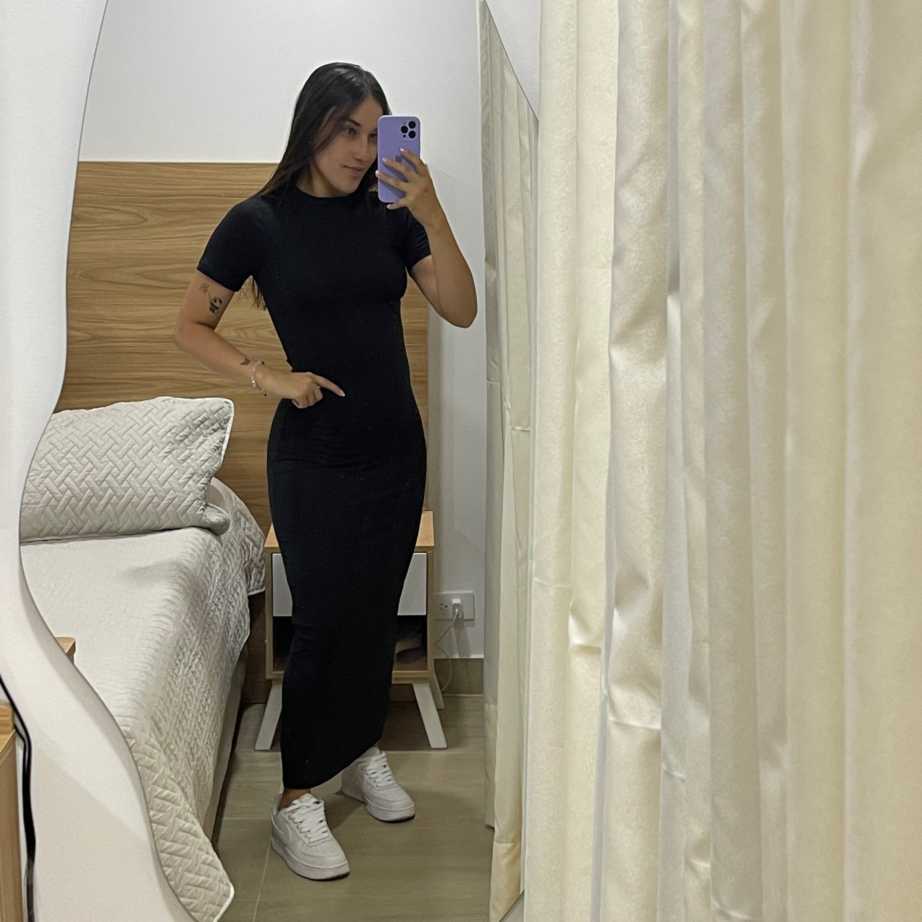 VESTIDO CUELLO REDONDO